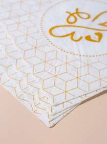 16pcs Geometric Print Disposable Napkin - Multicolor - View 3