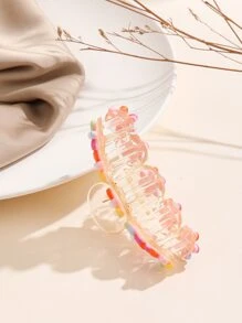 Flower Decor Hair Claw - Multicolor - View 5