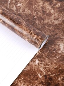 1卷大理石印花防水厨房贴纸，厨房自粘防油墙贴，贴纸，墙贴花，家居装饰乙烯基贴花，春季装饰品让您的家焕然一新，节日装饰贴纸礼物生日毕业 - 彩色 - 查看 3