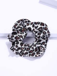 10pcs Leopard Print Scrunchie Casual Hair Ties Ponytail Holders Hair Elastics Hair Rubber Bands Scrunchies Hair Rope Elastic Hair Tie, Hair Bobbles ,Animal Print Hair Accessories Head Accessories Elastic Band - Multicolor - View 3
