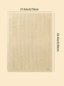 1pc Baby Hollow Out Swaddling Blanket - Camel - View 4