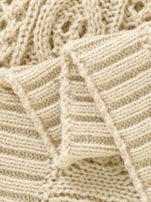 1pc Baby Hollow Out Swaddling Blanket - Camel - View 5