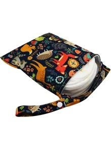 卡通圖案尿布包 - 紅色 - 查看 2