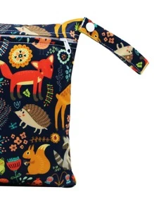 卡通圖案尿布包 - 紅色 - 查看 4