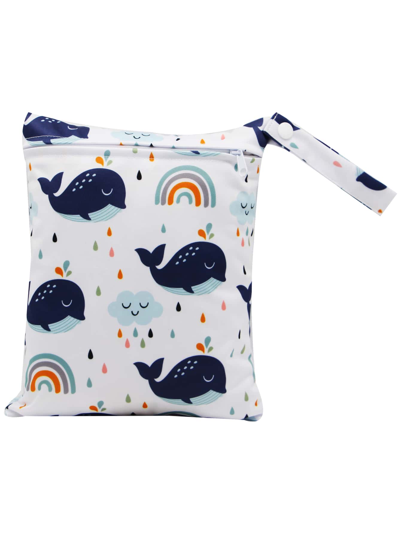 卡通圖案尿布包 - 白色 - 查看 1