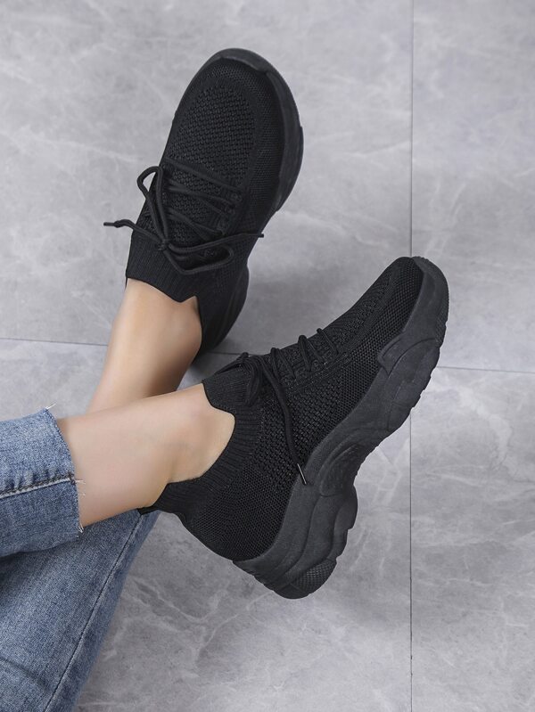 shein black trainers