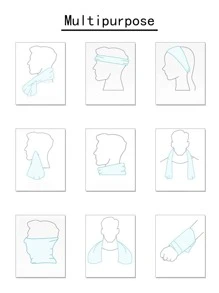 1pc Leopard Print Sport Towel - Multicolor - View 4