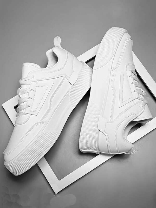 Men Lace-Up Front Skate Shoes Men’S Casual Shoes