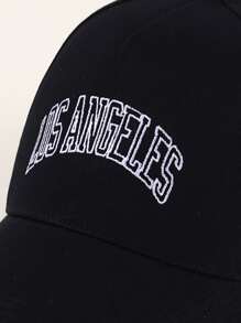 兒童字母刺繡棒球帽 - 黑色 - 查看 6