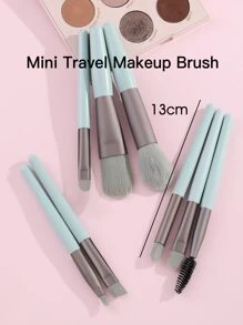 8pcs Portable Soft Makeup Brush Set For Eyeshadow, Foundation, Powder, Concealer, Lip & Blush Makeup , Travel Essentials,Brush Set,Makeup Brush Kit,Make Up Brush Set,Make Up Set Complete,Makeup Brush Set,Complete Makeup Kit,Brush Kit,Brushes Makeup Set,Makeup Gift Set,Set - Mint Green - View 5