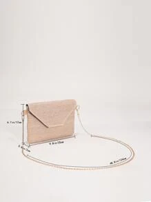 Bolso de cena de lujo, bolso de noche Glamoroso, elegante, exquisito, silencioso Decoración de metal de lujo Bolso de paja con cadena con solapa Bolso cuadrado para dama, mujer, para fiestera Perfecto para fiesta, boda, graduación, cena/banquete, cena/banquete, el mejor regalo para mujeres Mamá Profesora Amiga Dama de honor