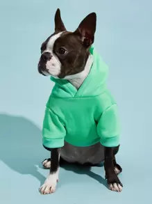 PETSIN 1 件纯色宠物连帽衫 - 温暖舒适，适合秋季、冬季和早春；非常适合日常穿着、户外散步、室内休闲、家庭出游、节日庆祝、生日派对、节庆活动和时尚照片拍摄；采用经典纯色设计，为您的宠物提供舒适和永恒的时尚。