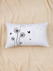 1 vỏ gối in hình bồ công anh không có chất độn - Đen và trắng - Xem 6