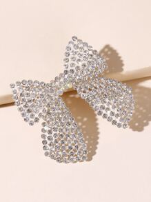 Kẹp tóc trang trí nơ đính kim cương giả Royal - Nhiều màu - Xem 3