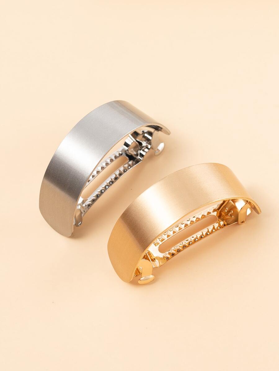 兩入組金屬髮夾帶棒 - 彩色 - 查看 1