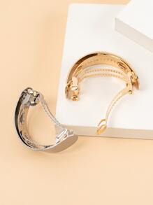 兩入組金屬髮夾帶棒 - 彩色 - 查看 2