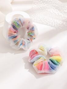 2入組撞色大腸髮圈 - 彩色 - 查看 2