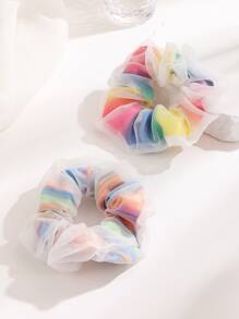 2入組撞色大腸髮圈 - 彩色 - 查看 3