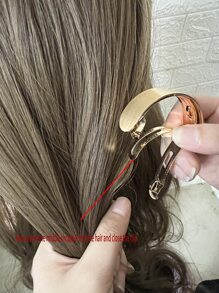 兩入組金屬髮夾帶棒 - 彩色 - 查看 4