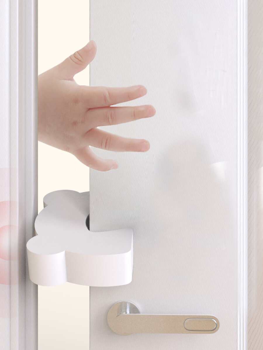1 pieza Tope de puerta unicolor - Blanco - Ver 1