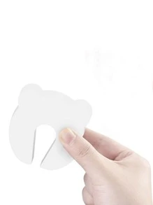 1 pieza Tope de puerta unicolor - Blanco - Ver 2