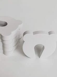 1 pieza Tope de puerta unicolor - Blanco - Ver 5