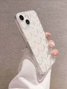 心型透明手機殼相容 Iphone15/15promax/15pro/15plus/11/12/13/14promax/xs/xr/11pro/11promax/12pro/12promax/13pro/13promax/14pro/14promax/12pro/12promax/13pro/13promax/14pro/14promax/14plus/7plus/8plus/ 8 se2 - 無色 - 查看 4