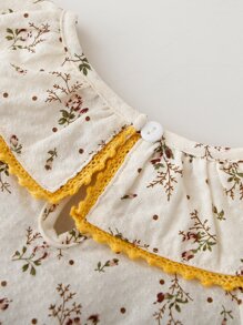 Peninsula Baby 女嬰撞色印花附髮帶連身背心 - 彩色 - 查看 4