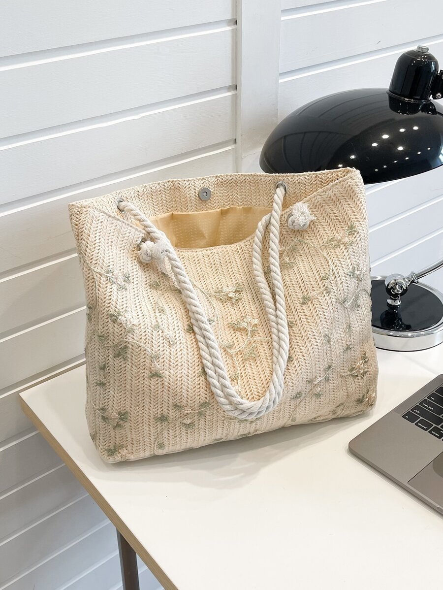 大容量编织手提包、沙滩包