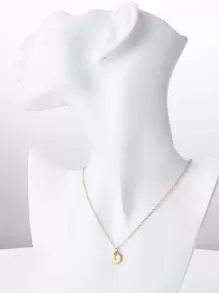 Collar con diseño de redondo - Amarillo Oro - Ver 1