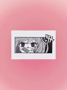 ROMWE Anime Hình xăm tạm thời Hoạt hình - màu đen - Xem 2