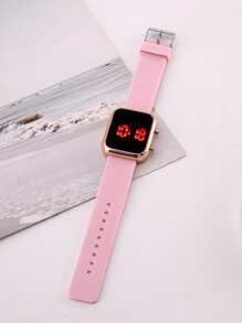 1入組運動電子錶 - 粉色 - 查看 5