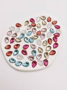 60pcs Water-Drop Shaped DIY Hair Accessory Hair Clips Claw Clips Hair Slide Hair Barrettes
