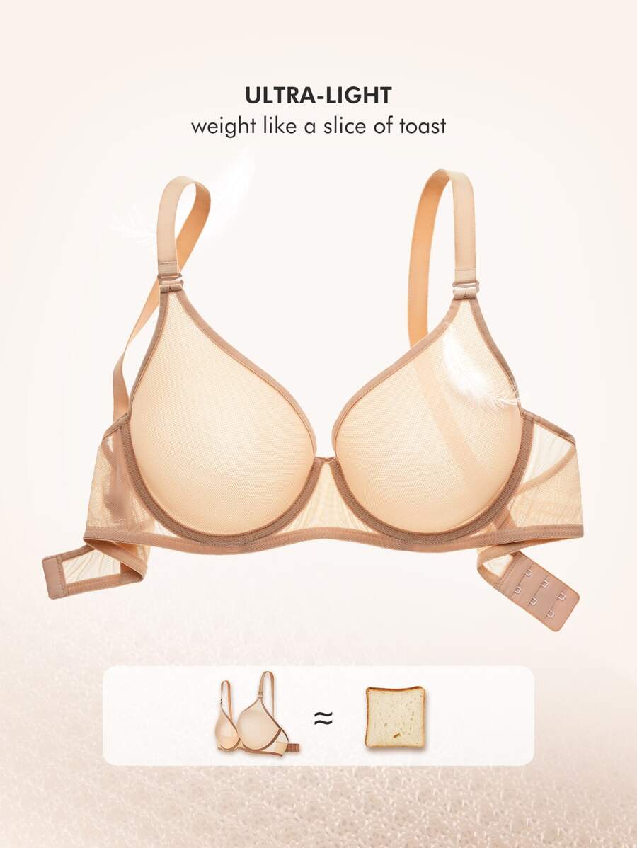 LUVLETTE Sheer Vitality Mesh Support Bra