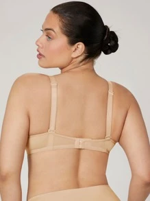 LUVLETTE Sheer Vitality Mesh Support Bra - Apricot - View 6