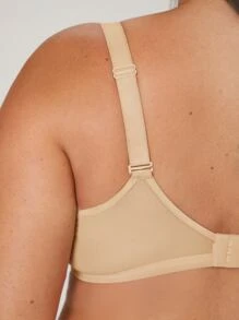 LUVLETTE Plus Sheer Vitality Curve Full Coverage Bra - Apricot - View 10