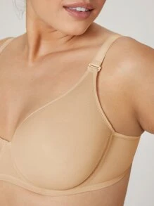 LUVLETTE Sheer Vitality Mesh Support Bra - Apricot - View 9