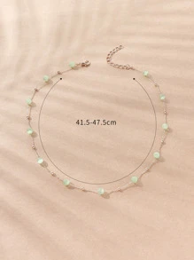 球裝飾項鍊 - 綠色 - 查看 3