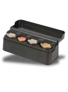 Car Coin Storage Box - Black - View 1
