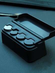Car Coin Storage Box - Black - View 2