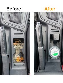 Car Coin Storage Box - Black - View 5