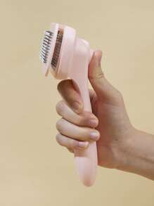 1pc Pet Hair Remover Brush - Baby Pink - View 3