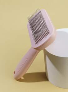 1pc Pet Hair Remover Brush - Baby Pink - View 4