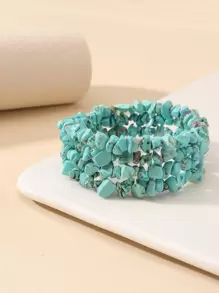 Turquoise Decor Layered Bracelet