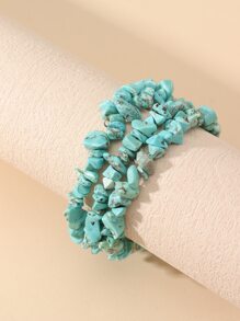 Turquoise Decor Layered Bracelet