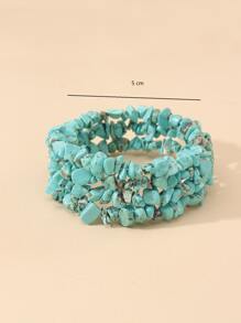 Turquoise Decor Layered Bracelet