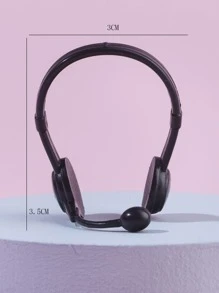 1只仓鼠造型装饰耳机,非常适合搞笑摄影