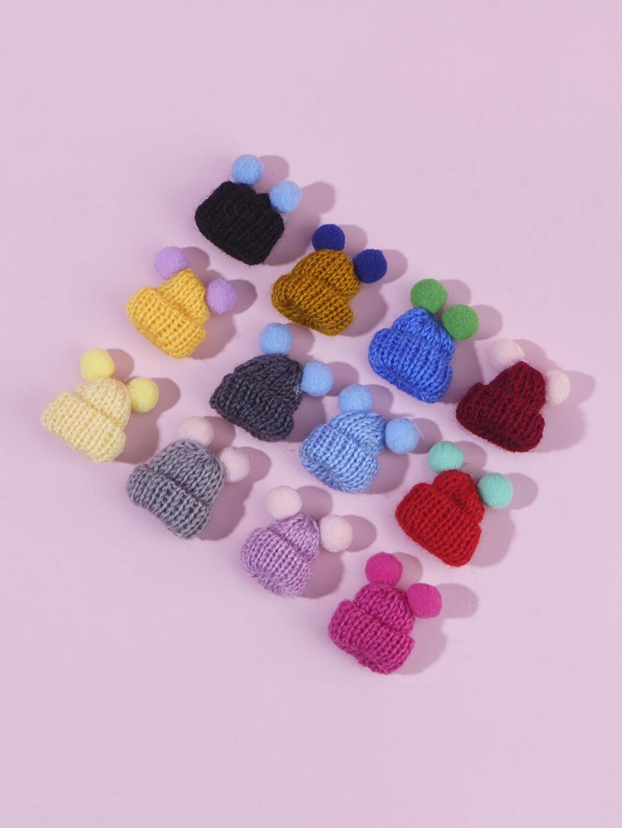 1 Piece, Hamster Small Animal Decorative Woolen Hat, Random Color - Multicolor - View 1