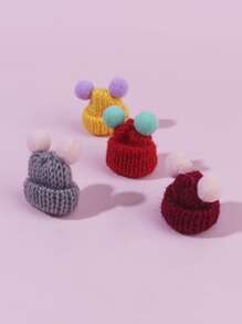 1 Piece, Hamster Small Animal Decorative Woolen Hat, Random Color - Multicolor - View 3