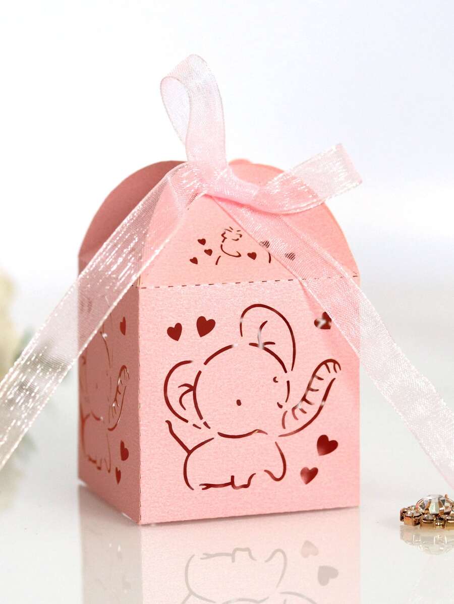 10入組大象設計禮物盒 - 粉色 - 查看 1